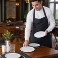 Narrow Rim Plates 193mm Glass for Catering & Hospitality (Pack of 6)