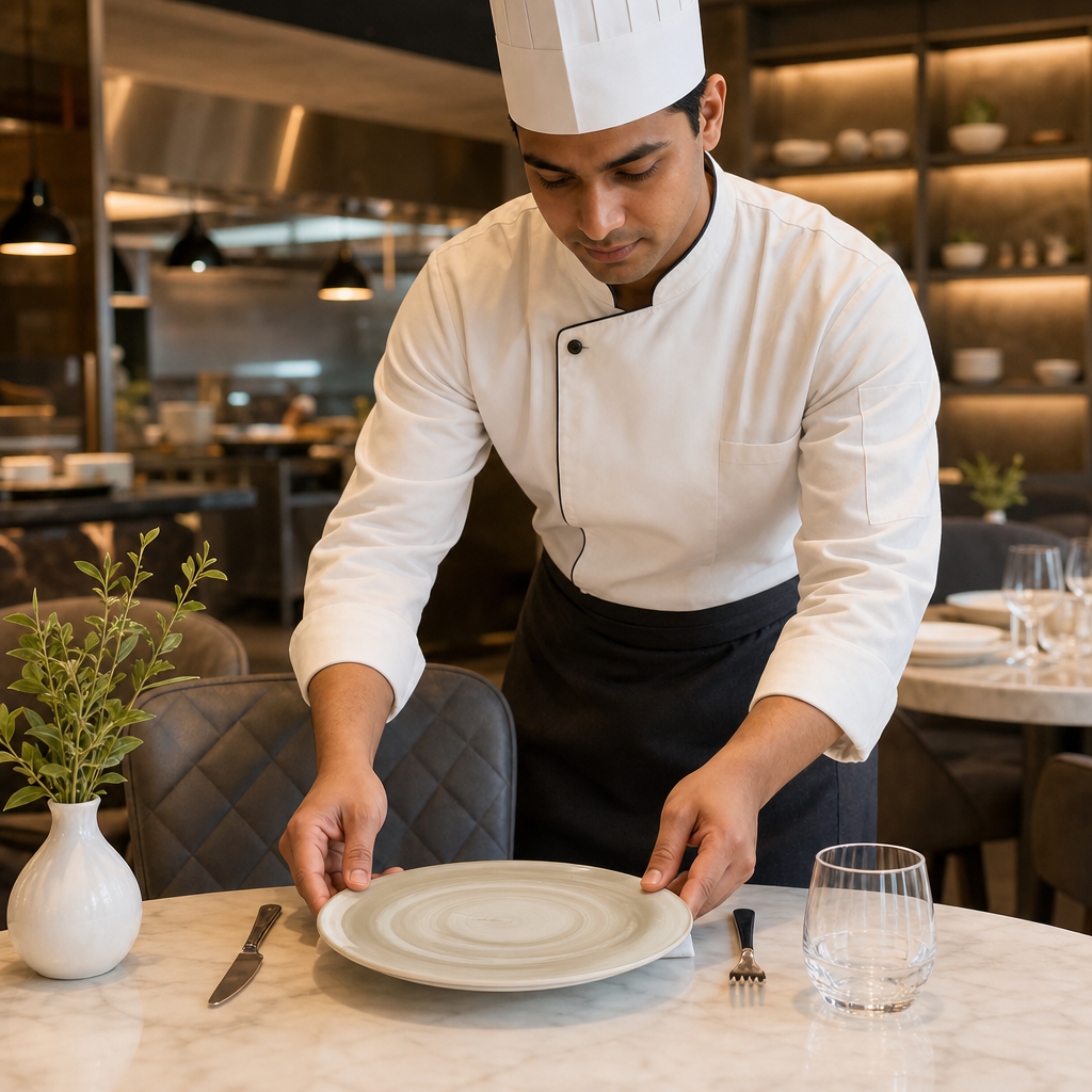 Coupe Plates 285mm Vitrified Ceramic for Restaurants (Pack of 12)