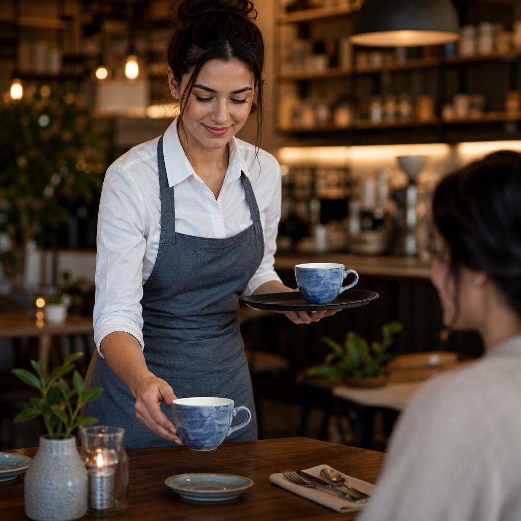 Cups 350ml China for Restaurants & Cafés (Pack of 12)