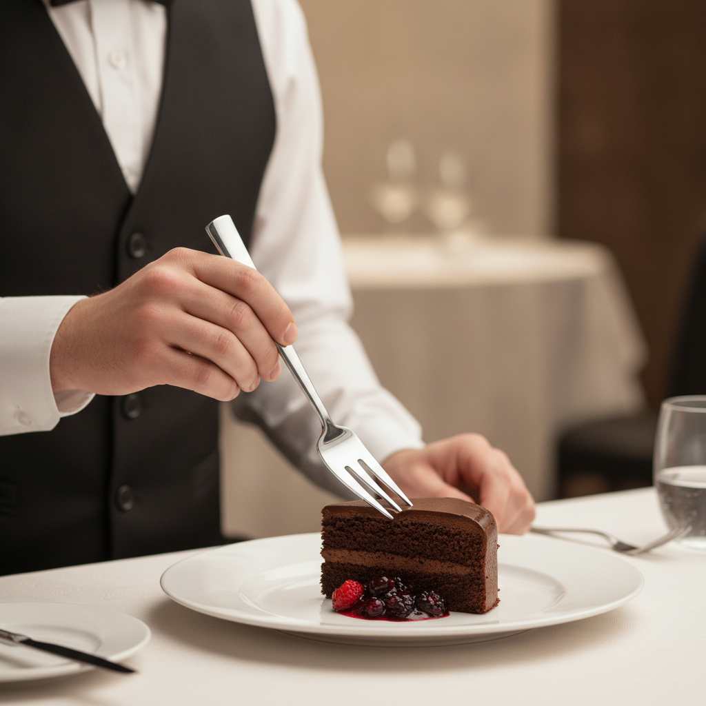 Stainless Steel Cake Forks 156mm for Elegant Serving (Pack of 12)
