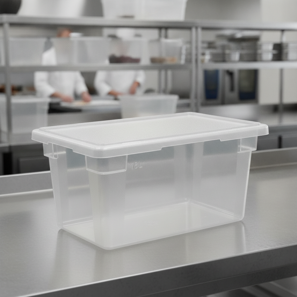 Clear ABS Food Storage Container 18L for Professional Kitchens