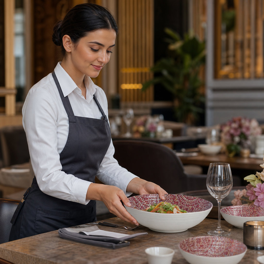Durable Bowls 238mm Melamine for Dining Settings (Pack of 12)