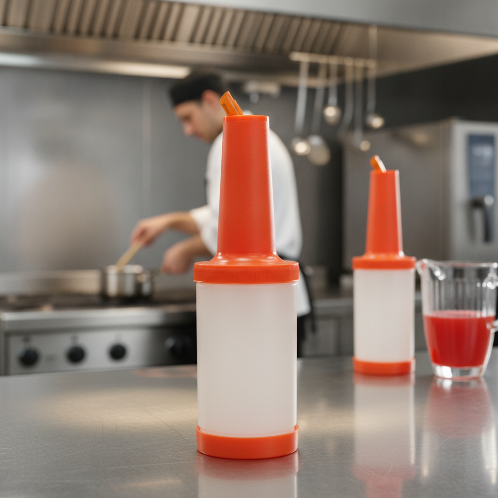 Plastic Save & Pour Professional Bottle 946ml for Easy Pouring