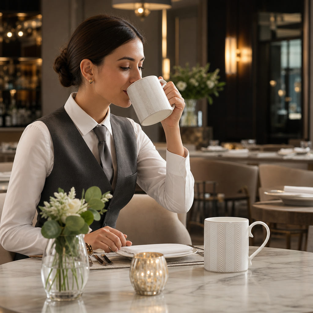 Coupe Mugs 350ml Bone China for Upscale Dining (Pack of 12)