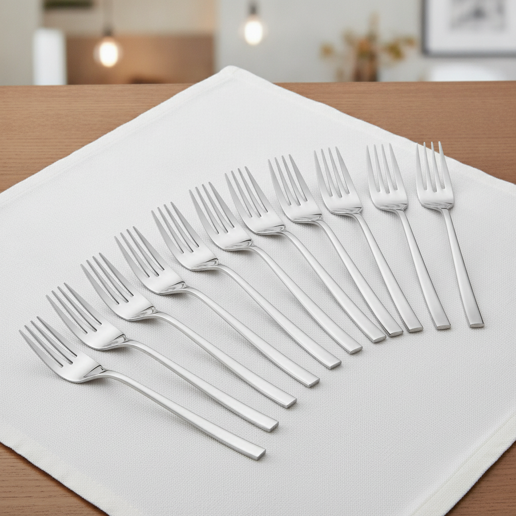Stainless Steel Fish Forks 173mm for Fine Dining (Pack of 12)