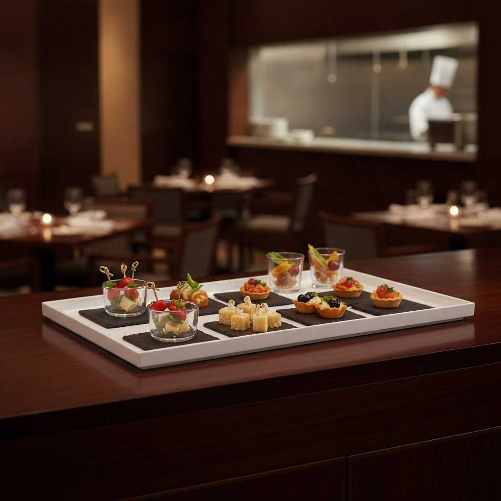Melamine White Tray GN 1/1 for Buffet Service