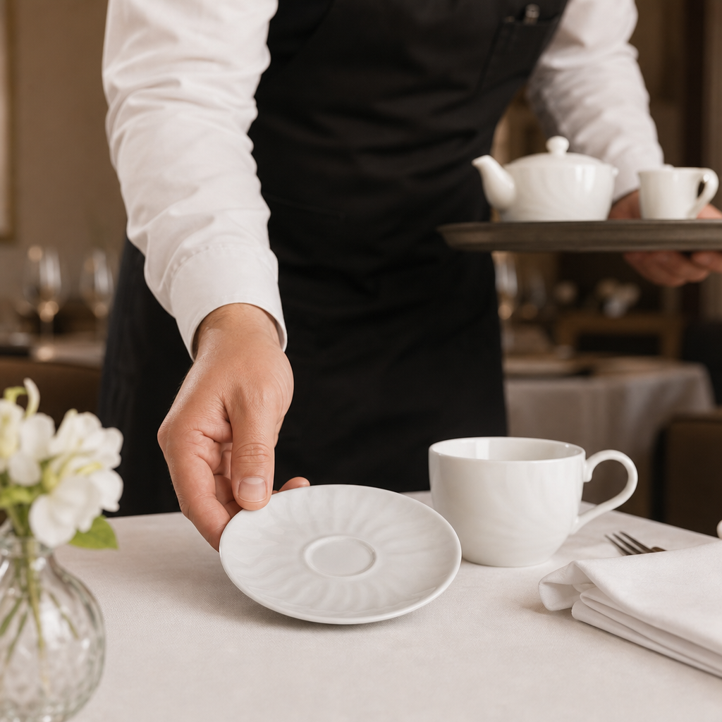 Saucers 127mm Porcelain for Fine Dining (Pack of 36)