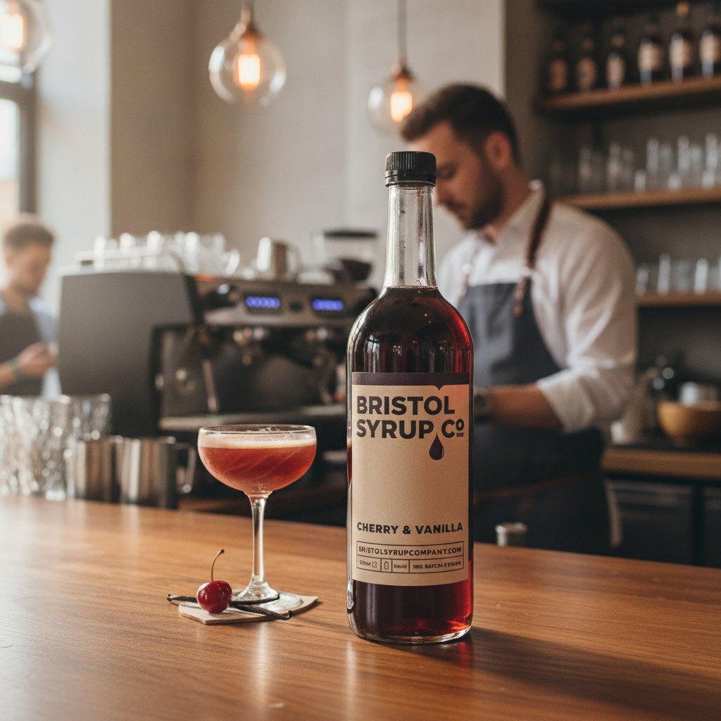 Cherry & Vanilla Syrup 750ml for Beverage Service