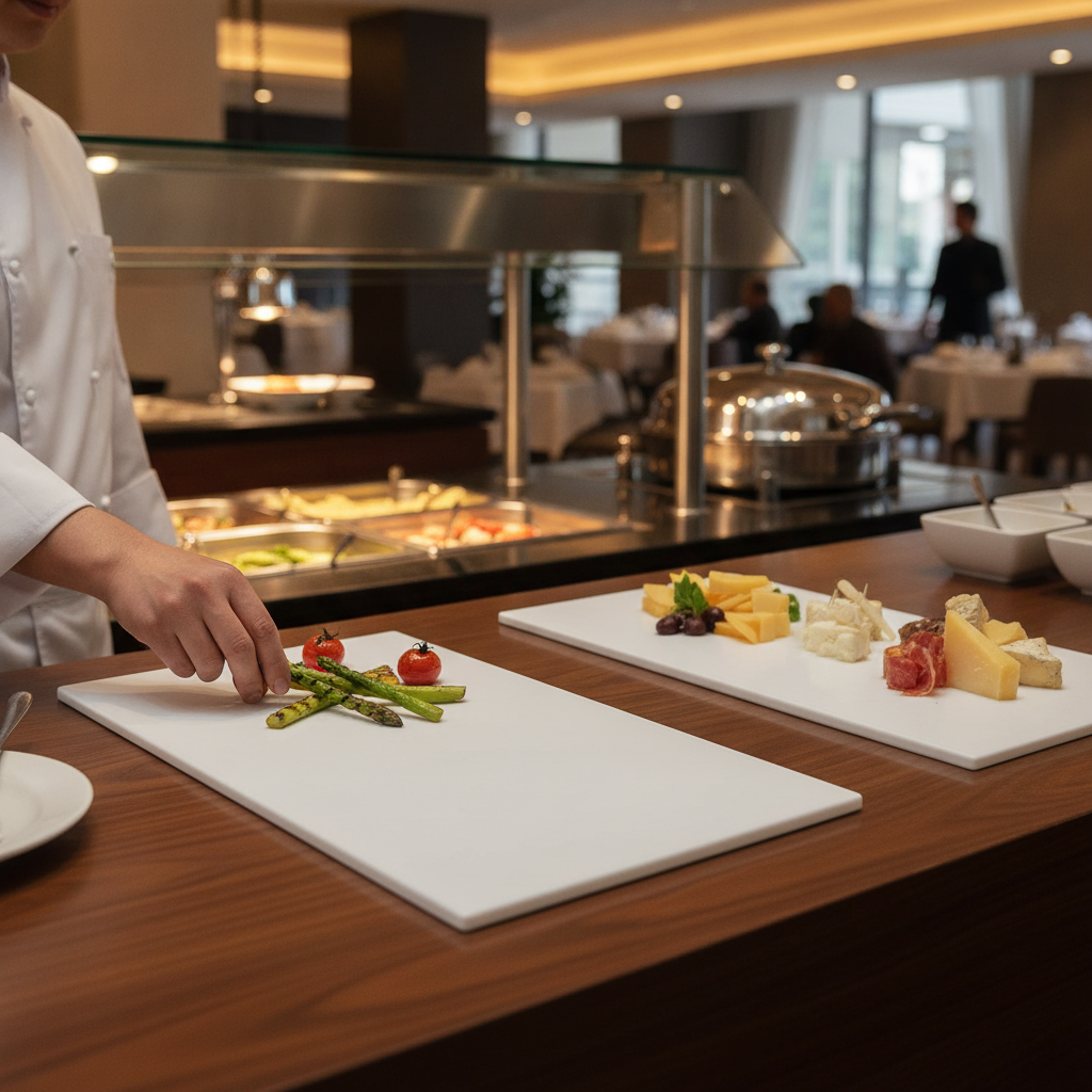 White Melamine Gastronorm Platter for Buffets (GN 1/4 - GN 1/1)