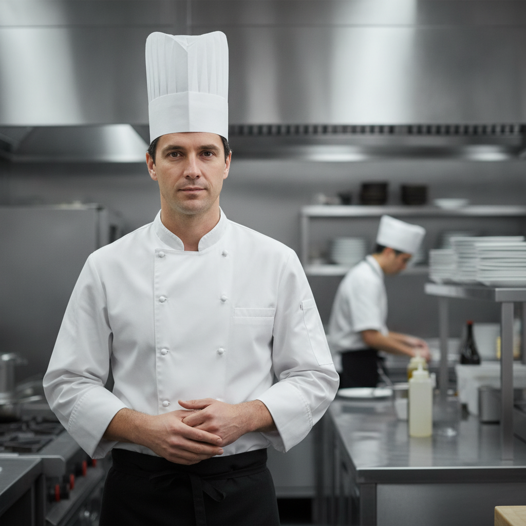 Lightweight Polyester Chef Hat 9" for Culinary Professionals