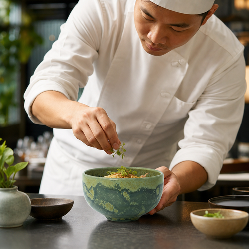 Alumina Bowls 110mm Green Vitrified Ceramic for All Courses (Pack of 12)