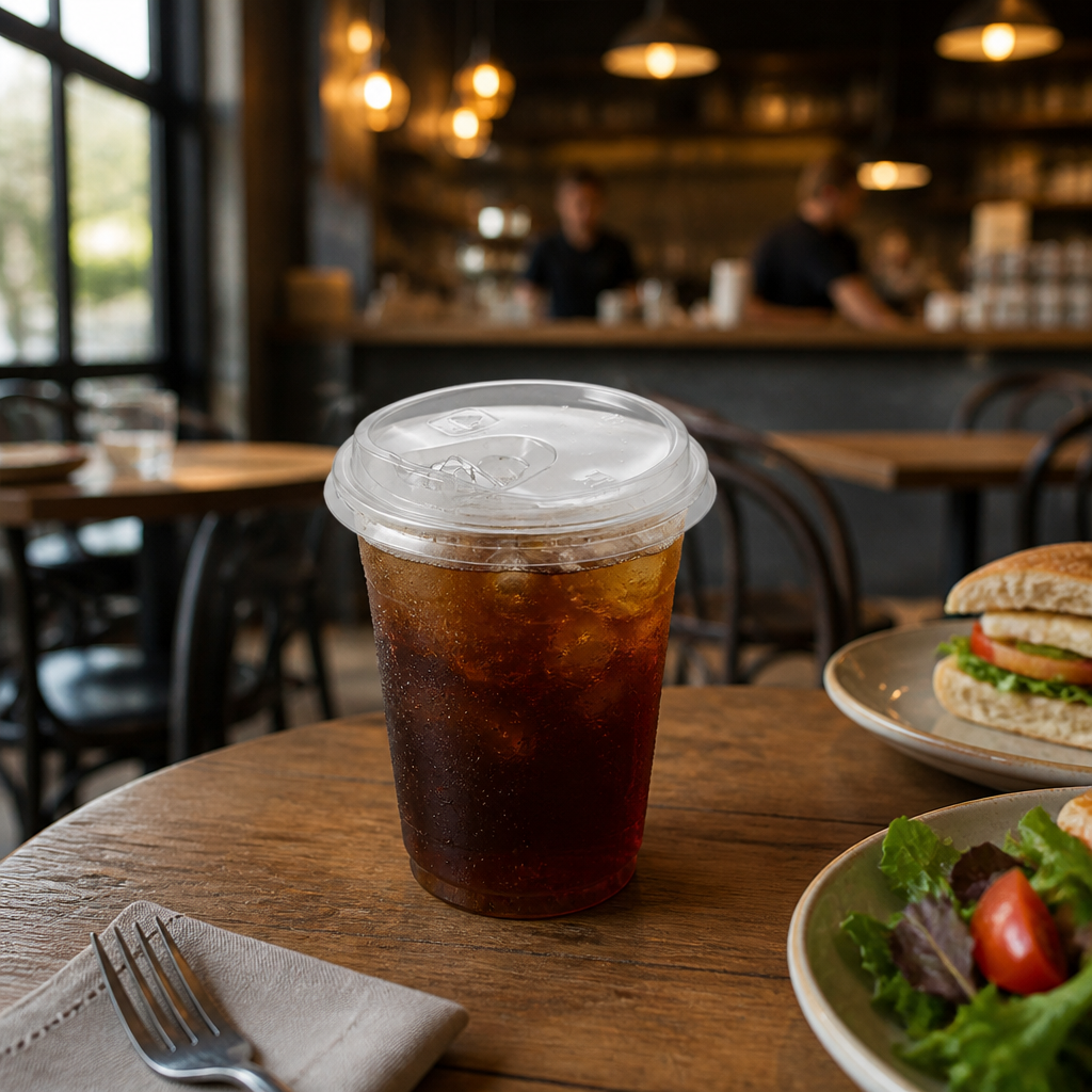 Recycled PET Strawless Cold Cup Lids for On-the-Go Refreshment (Pack of 1000)