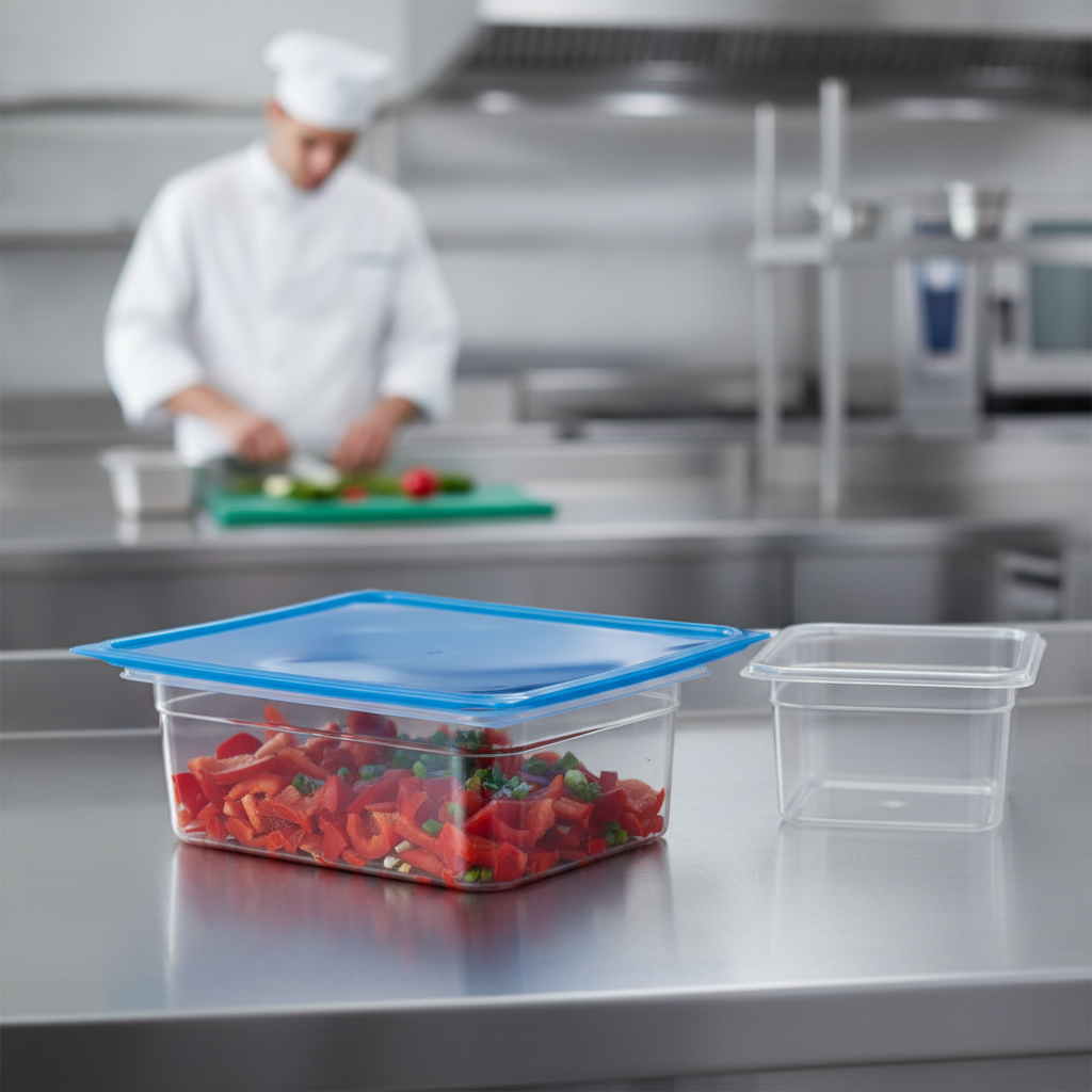 Polypropylene Seal Lid Blue for Food Storage (1/1 GN)