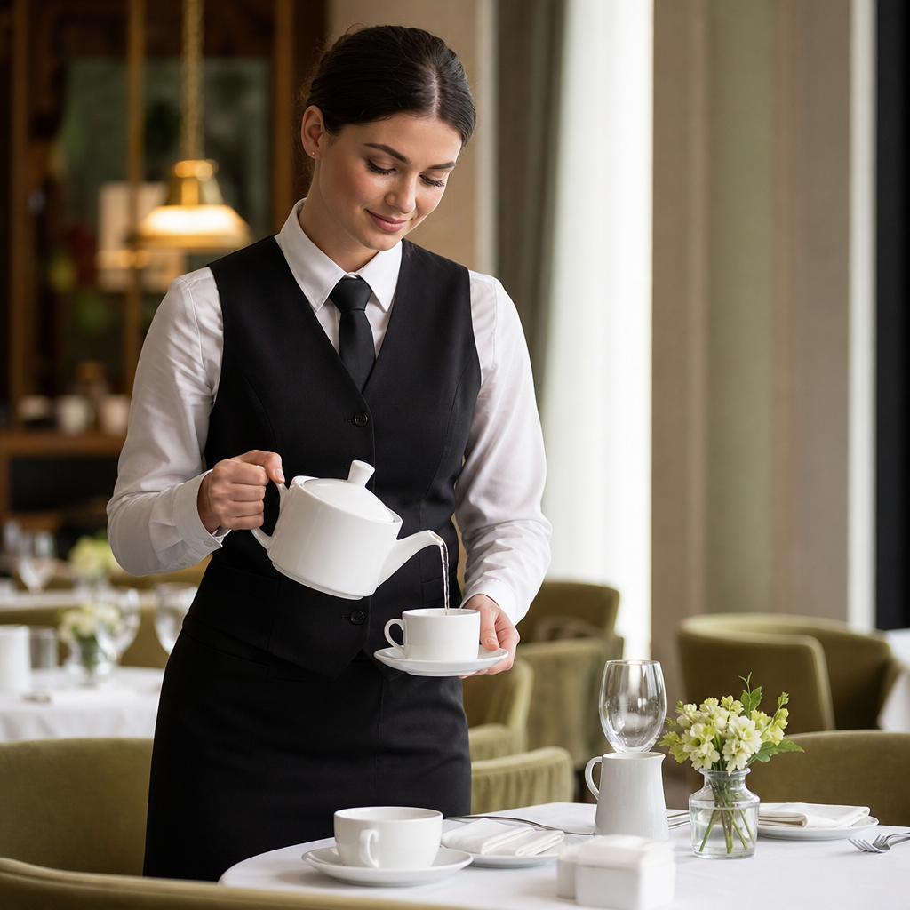 White Alumina Vitrified Ceramic Teapots 852ml for Table Service (Pack of 6)