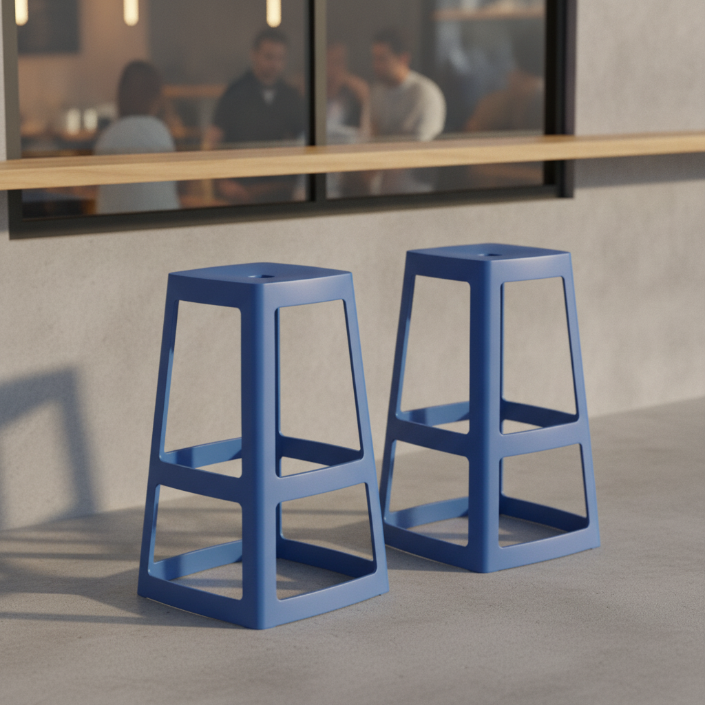 Polypropylene High Stools 750mm for Indoor & Outdoor Use (Pack of 2)
