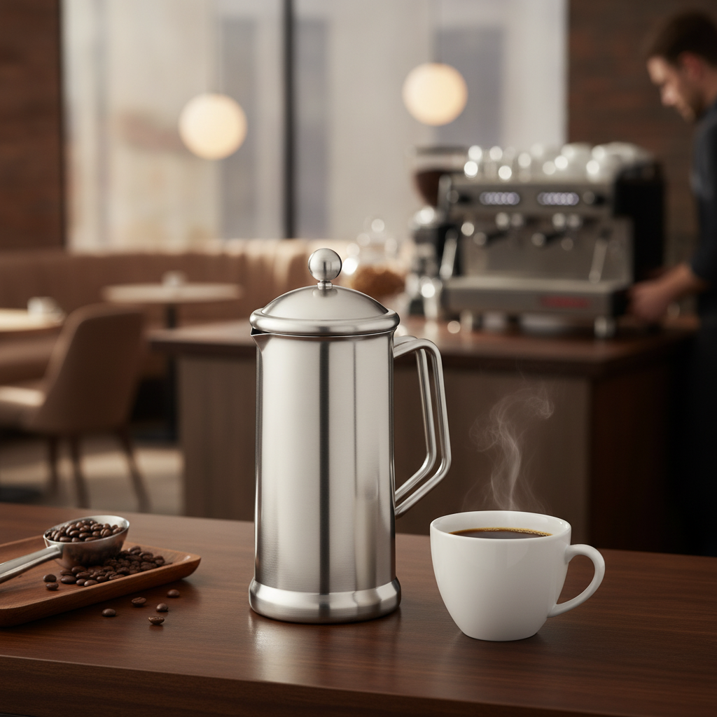 Stainless Steel Cafetiere 1200ml for Restaurants & Cafés