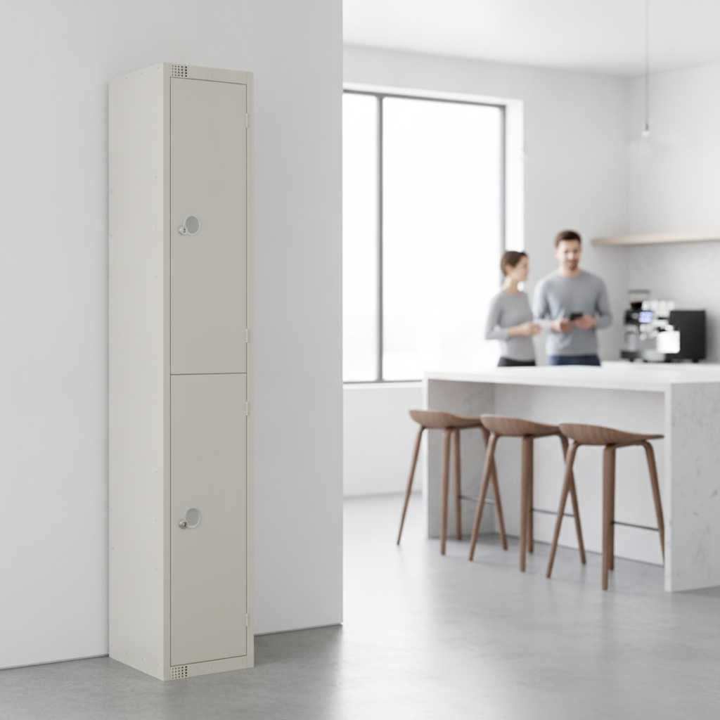 Powder Coated Steel Double Door Lockers 450mm Deep for Secure Storage