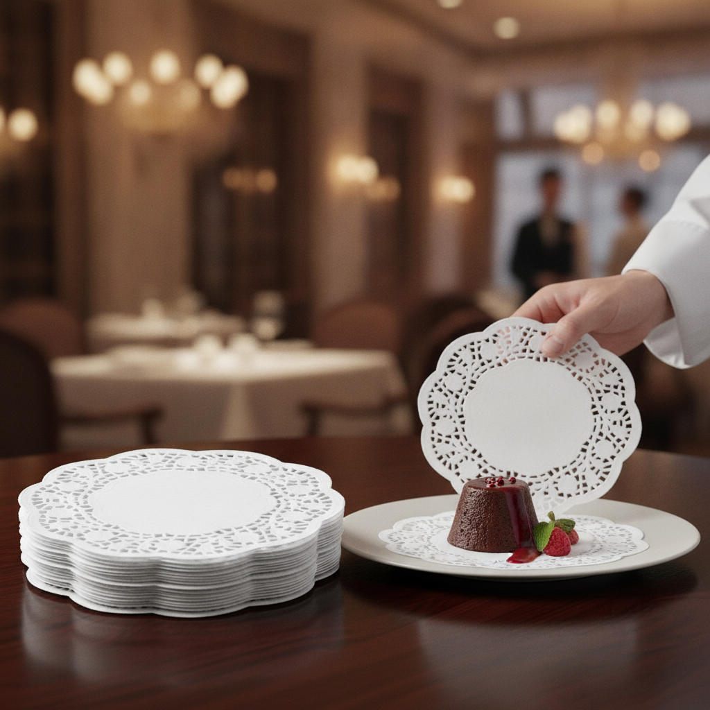 Paper Round Doilies 100mm for Elegant Food Presentation (Pack of 250)