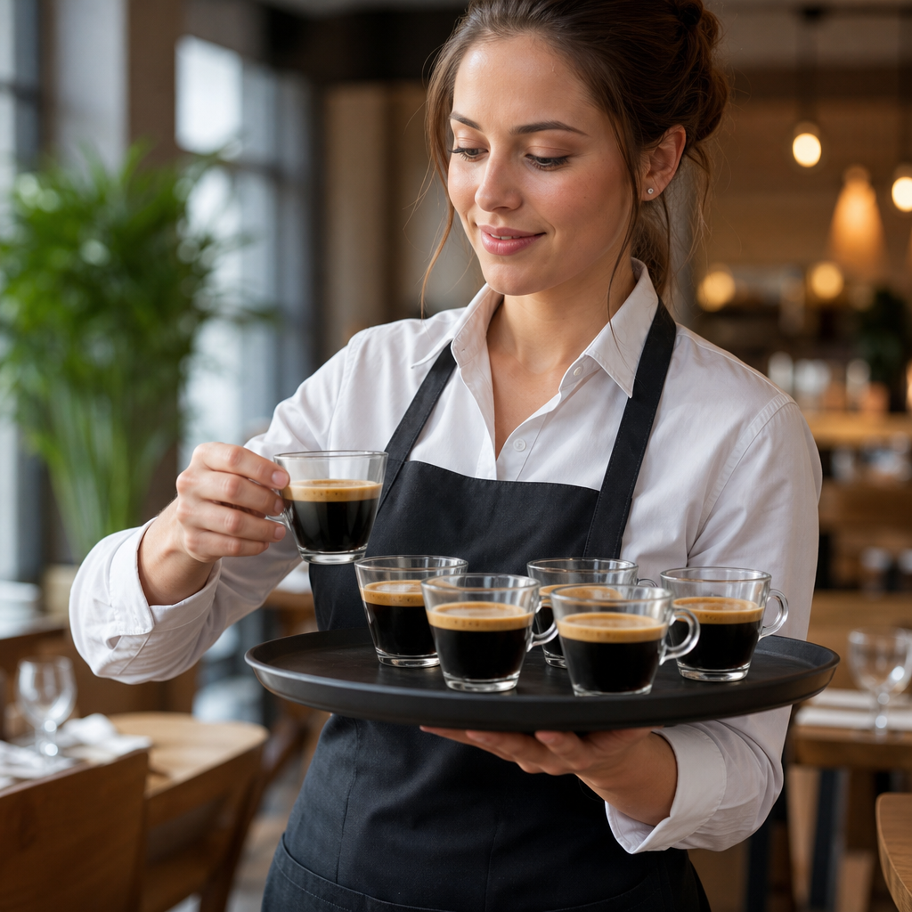 Tempered Glass Espresso Cups 100ml for Coffee Service (Pack of 12)