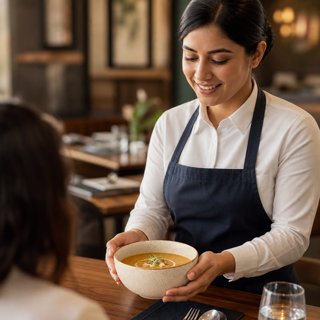 Soup Bowls 470ml Cream Vitrified Ceramic for Hospitality (Pack of 12)