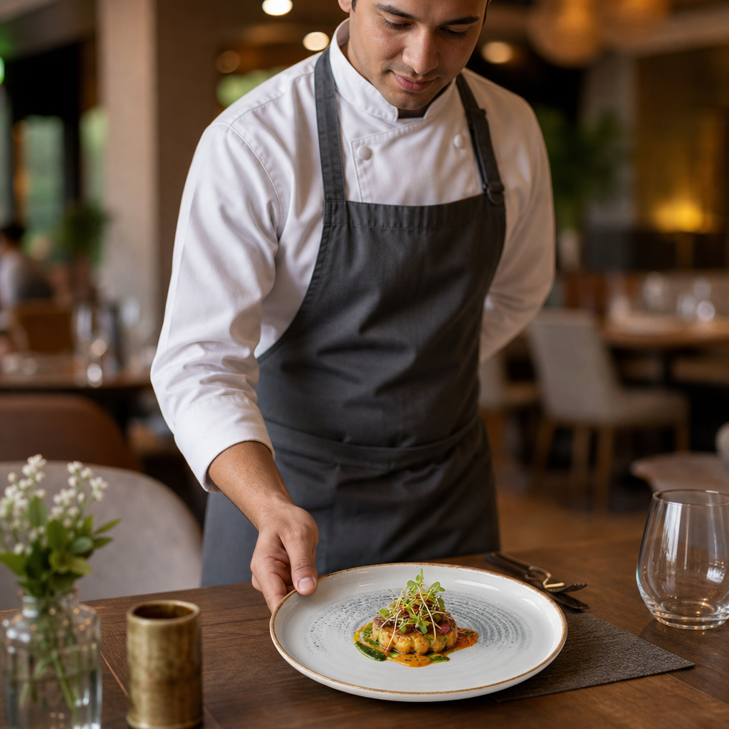 Walled Plates 220mm Grey Vitrified Ceramic for Dining (Pack of 6)