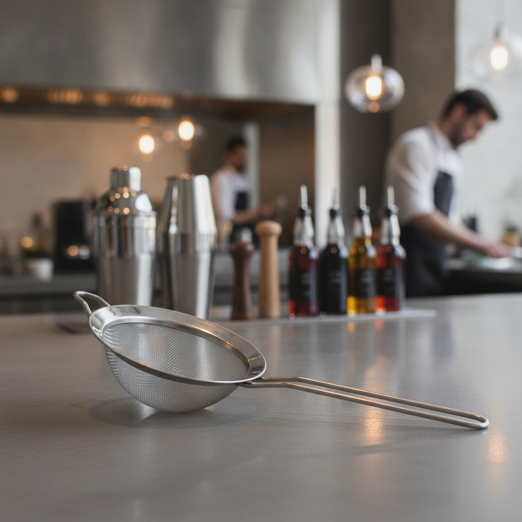 Stainless Steel Sieve 14cm for Bars & Cafés
