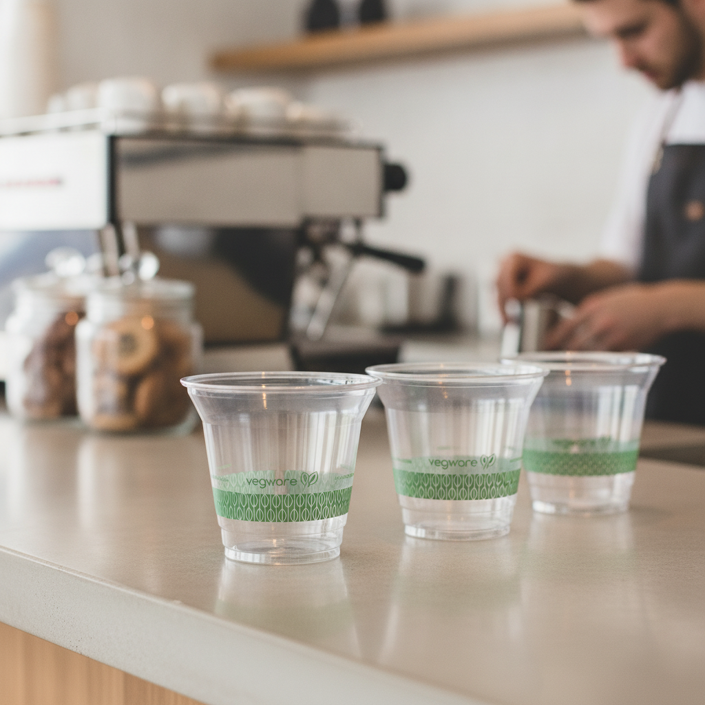 Compostable PLA Slim Cold Cups 256ml for Drinks-to-Go (Pack of 1000)