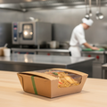 Paperboard Hinged Hot Box 6x6" for Food Delivery (Pack of 210)