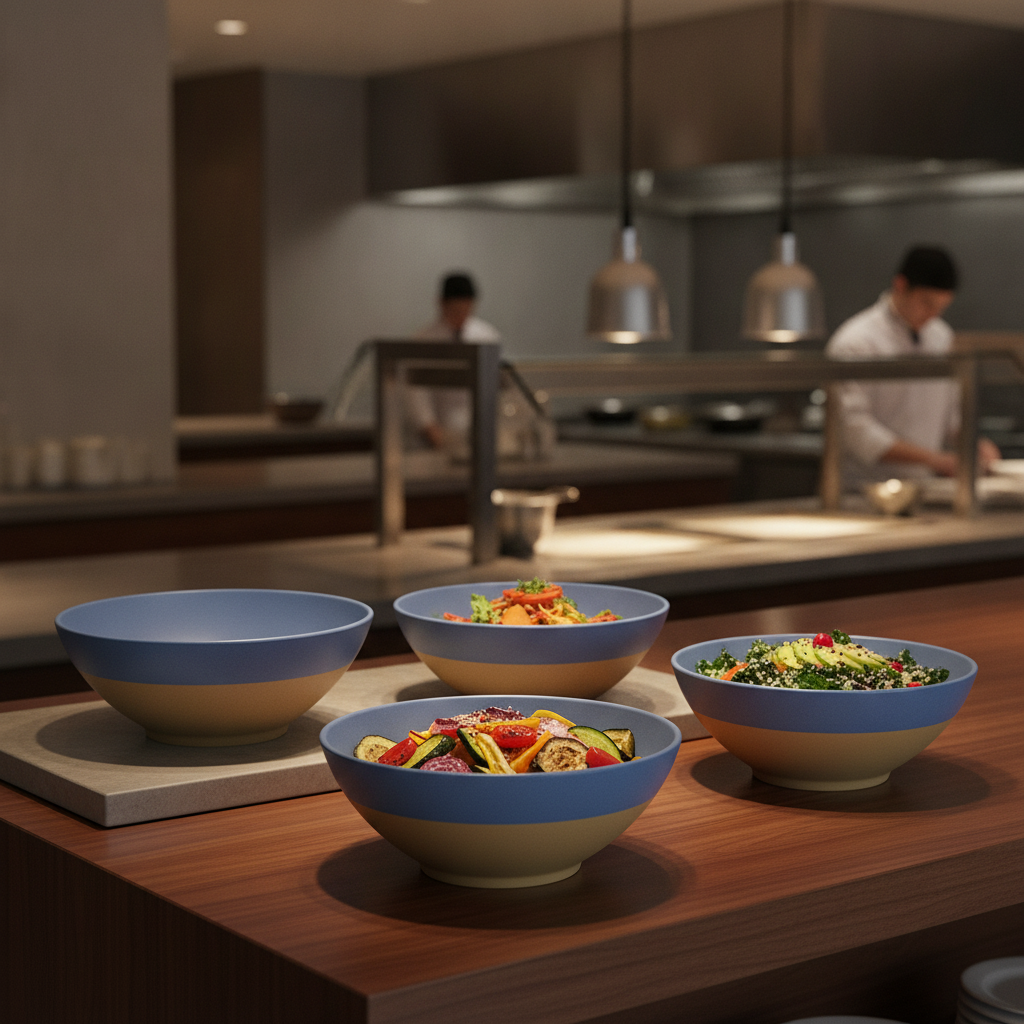 Melamine Deep Serving Bowls 285mm for Creative Buffets (Pack of 4)