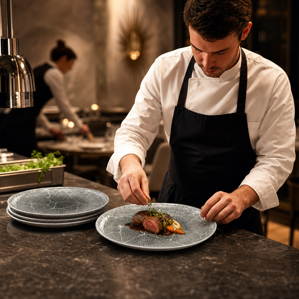 Coupe Plates 260mm Vitrified Ceramic for Dining (Pack of 12)