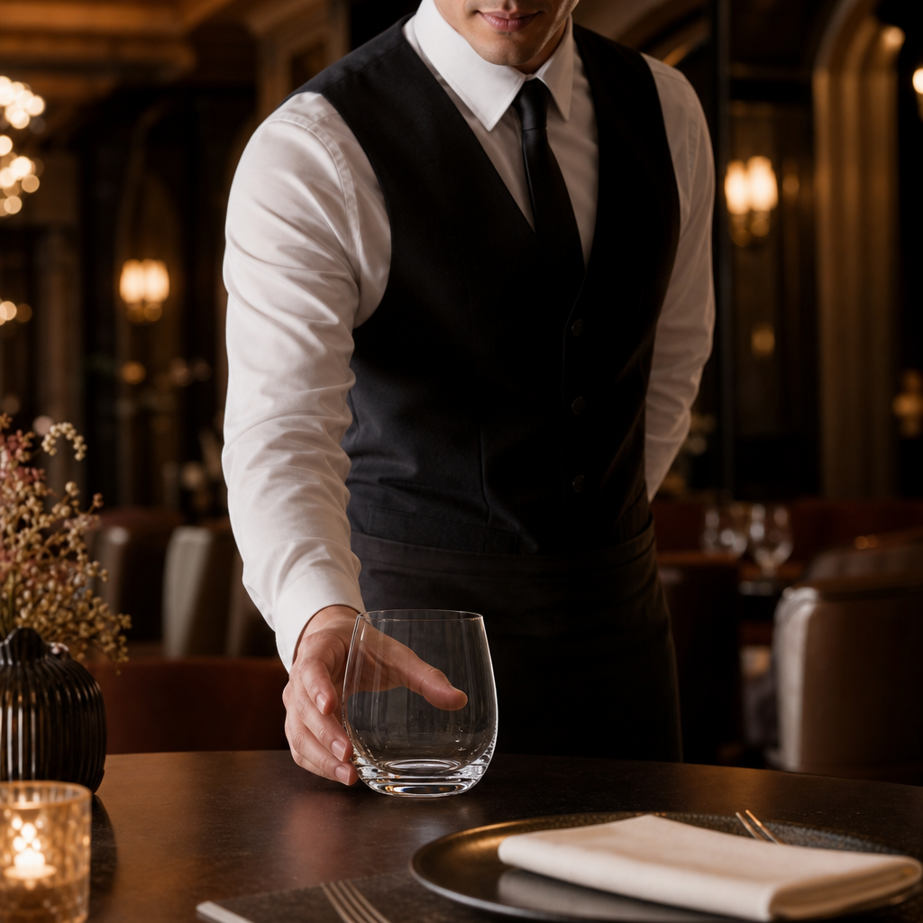 Crystal Glass Rocks Tumblers 340ml for Fine Dining (Pack of 6)