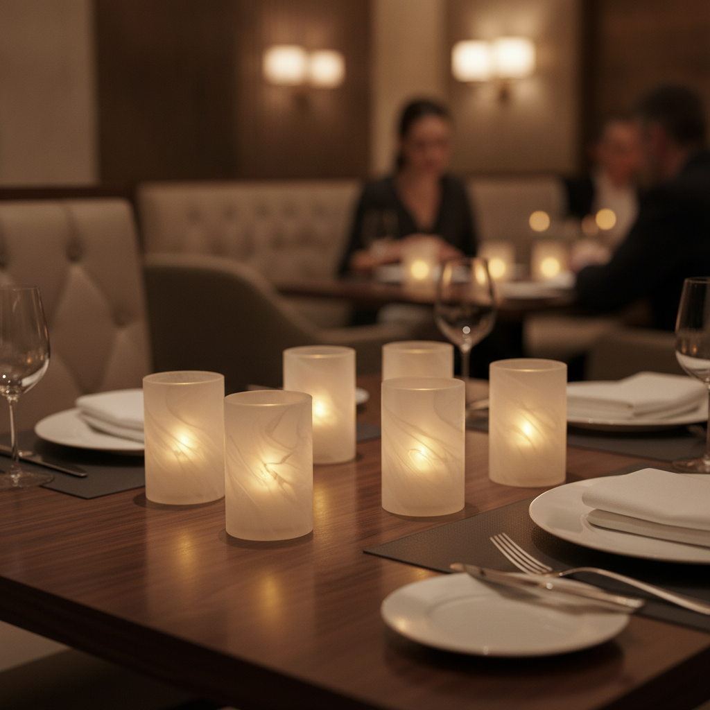 Crystal Glass Cylinder 73mm for Enhancing Dining Experience (Pack of 6)