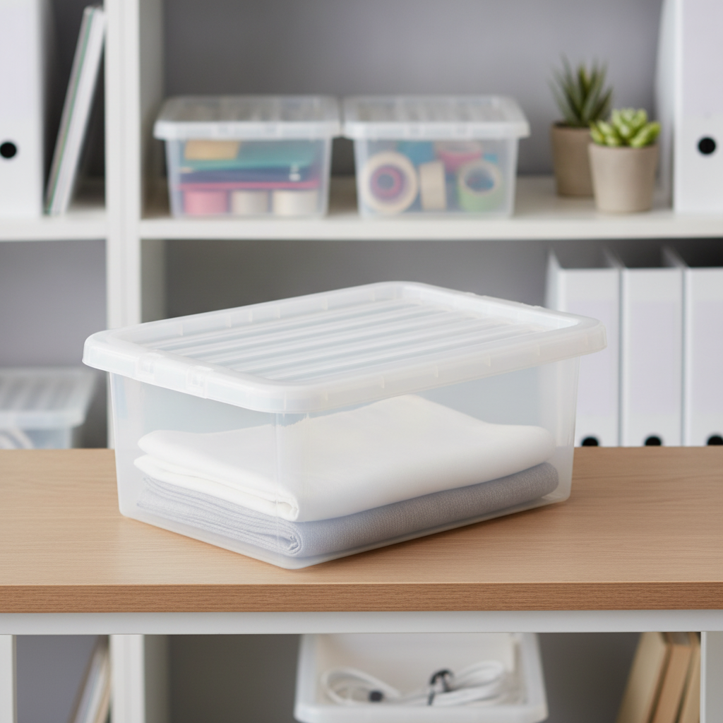 Polypropylene Clear Storage Box 45-60L for Home & Office