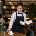 Espresso Cups Saucers Porcelain for Coffee Service (Pack of 6)