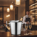 Stainless Steel Wine and Champagne Bucket 3.78L for Entertaining