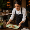 Oblong Plates 300x150mm Sage Green Vitrified Ceramic for Hospitality (Pack of 12)
