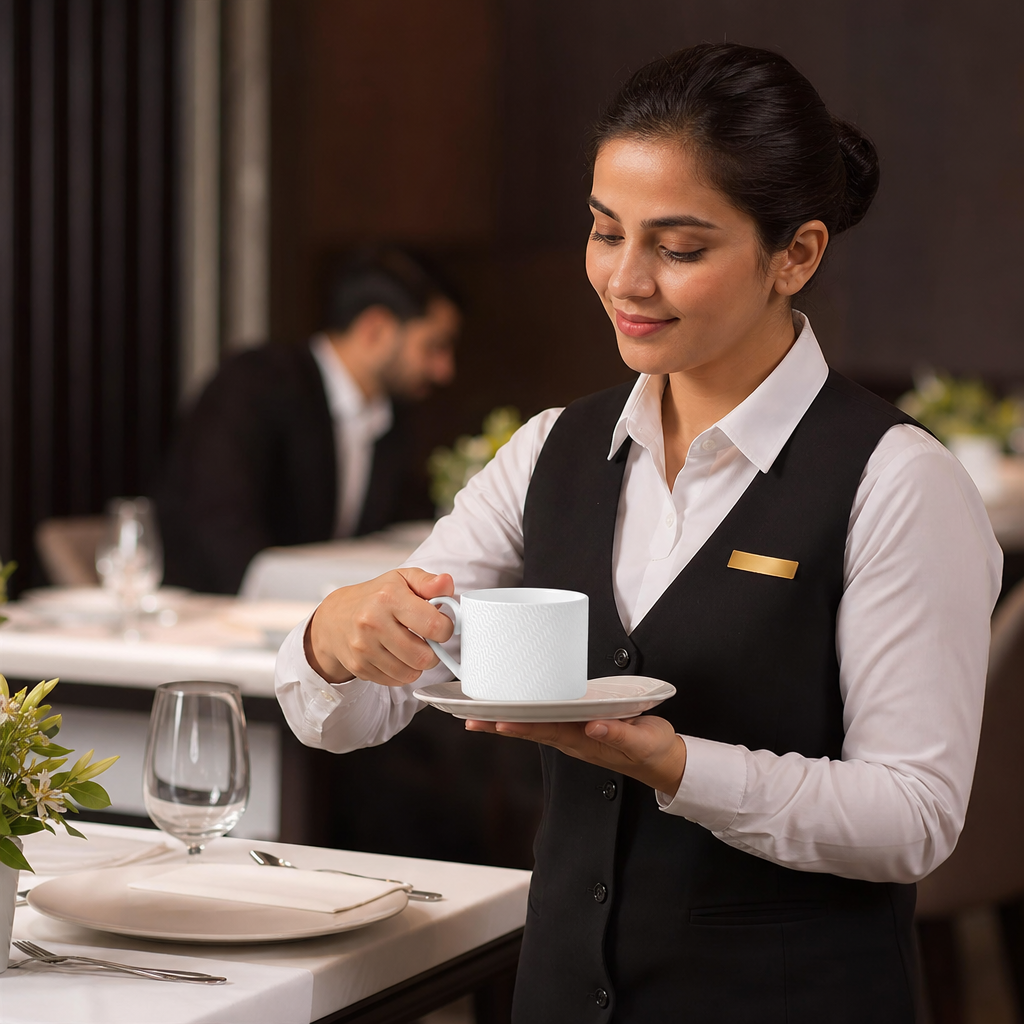 Tea Can Cups 200ml Bone China for Upscale Dining (Pack of 12)