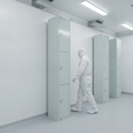 Epoxy Polyester Powder Coated Steel Lockers 300mm for Hygiene-Critical Environments