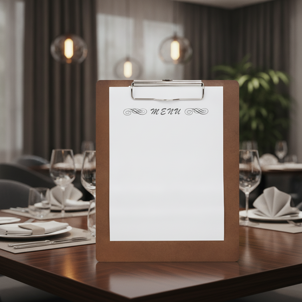MDF Wood A5 Presentation Clipboard for Cafés & Restaurants