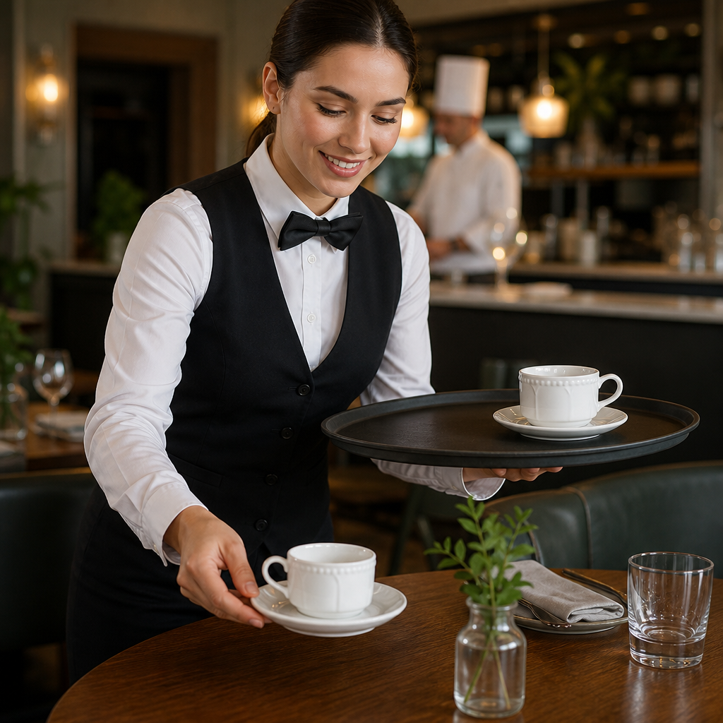 Stackable Tea Cups 212ml Porcelain for Catering Establishments (Pack of 24)