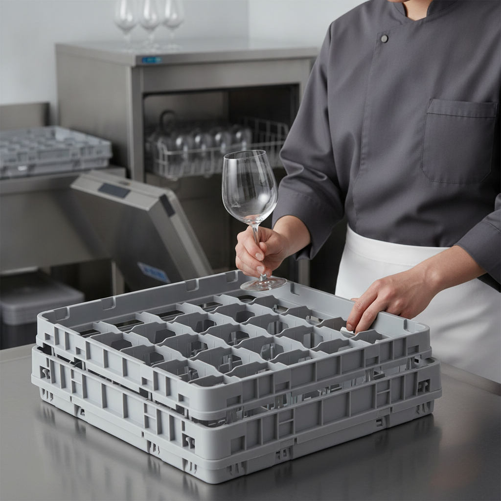 Polypropylene Glass Rack Extender for Efficient Glass Cleaning