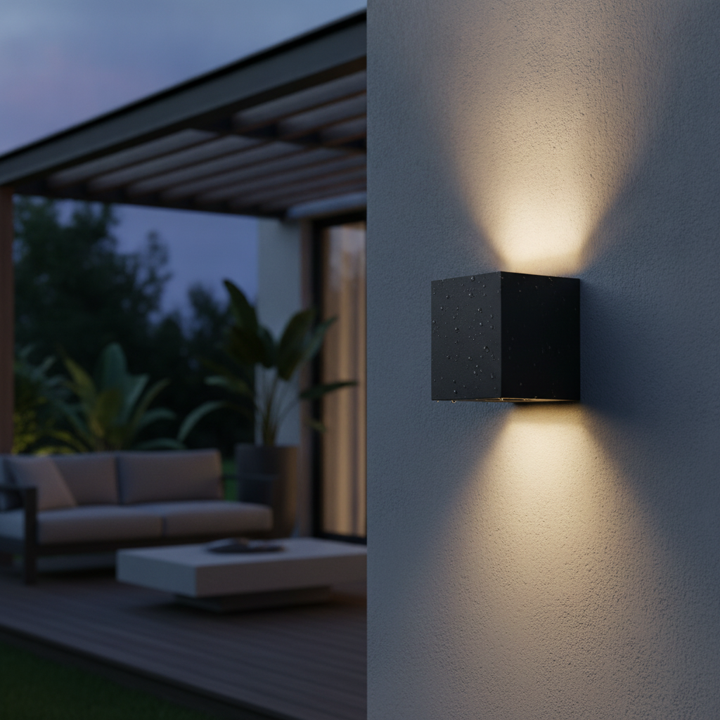 Aluminium Outdoor Wall Light with Dual Lighting Effect for Patios