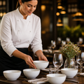 Deep Bowls 115mm Fine Bone China for Dining & Entertaining (Pack of 6)