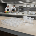 Clear Polypropylene Portion Pots 100ml for Takeaway Orders (Pack of 50)