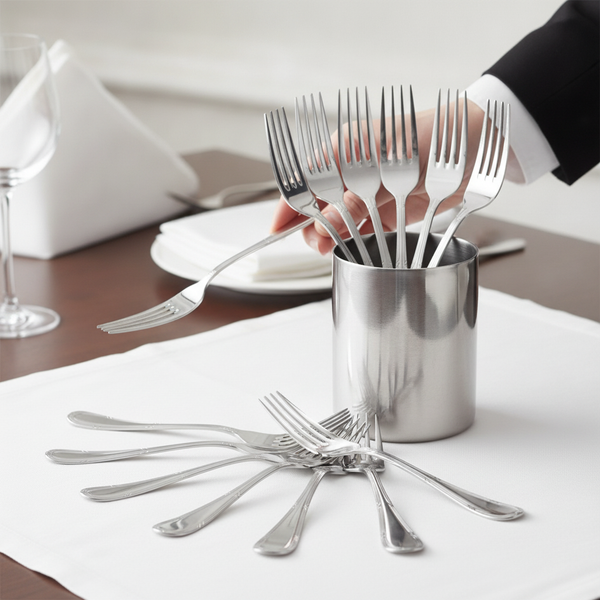 18/10 Stainless Steel Table Forks, Stainless Steel, pack of 12