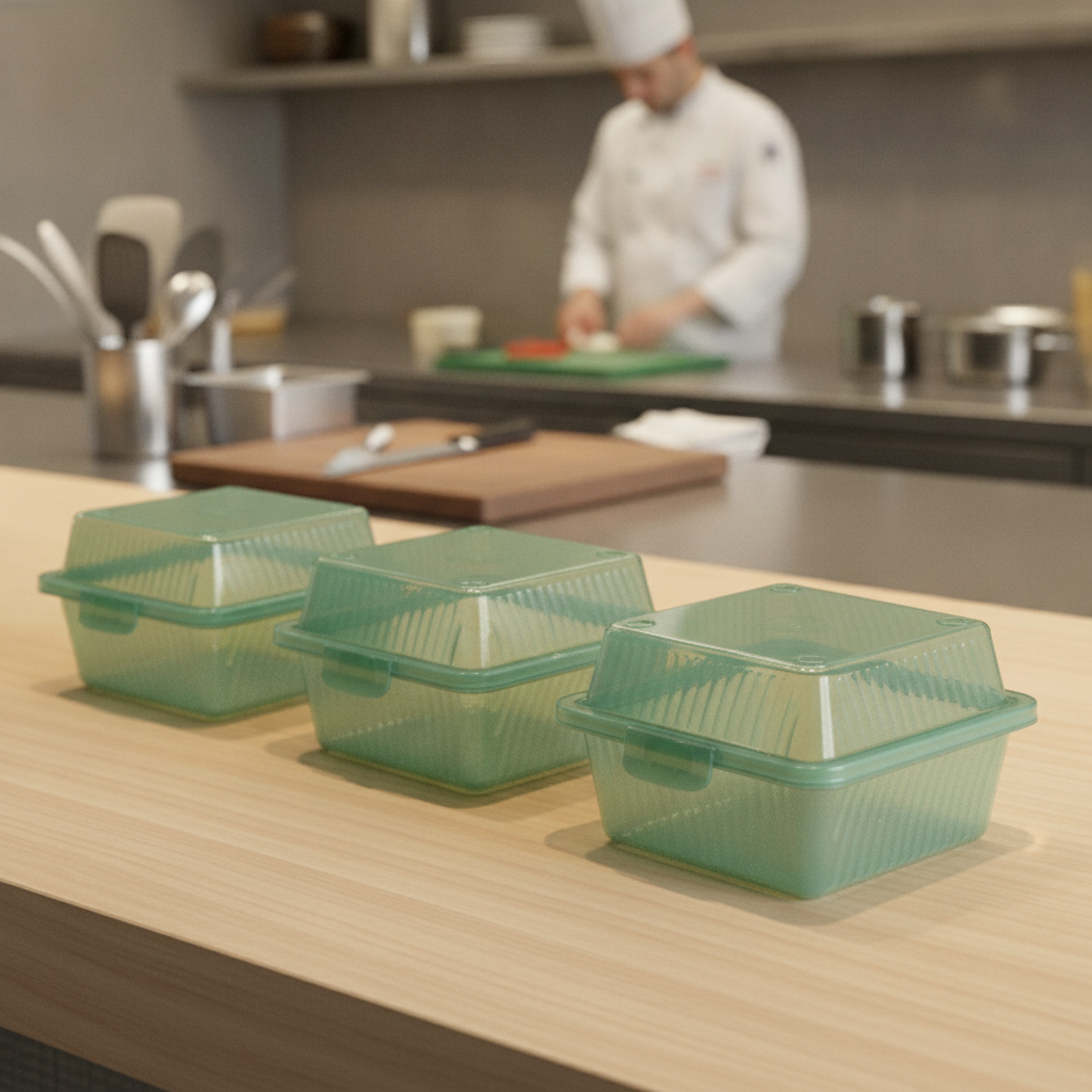 Polypropylene Small Burger Boxes 500ml for Commercial Use (Pack of 24)