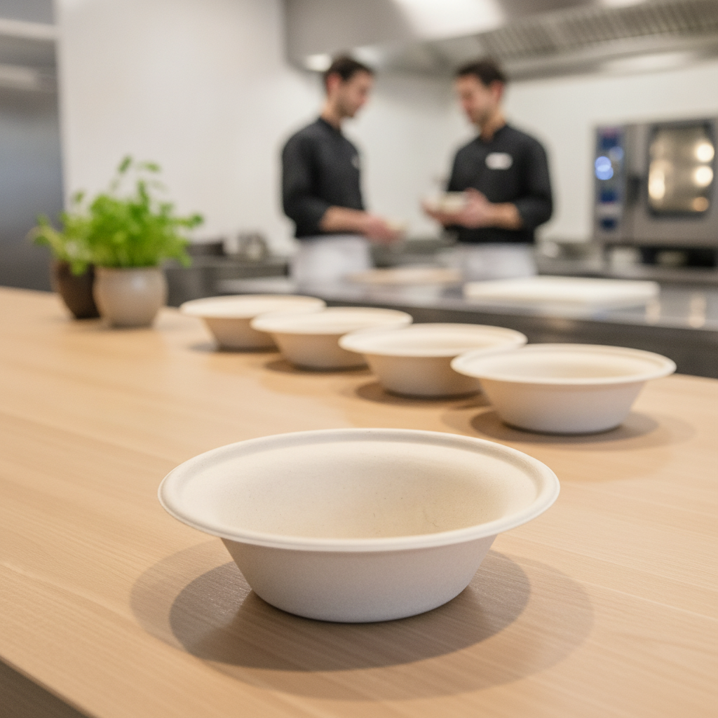 Bagasse Round Bowls 11oz for Eco-Conscious Catering (Pack of 50)