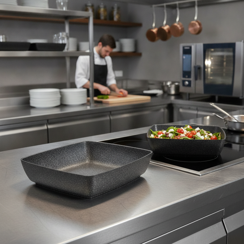 Aluminium Non-Stick Bowl GN 1/2 325x265mm for Catering Displays
