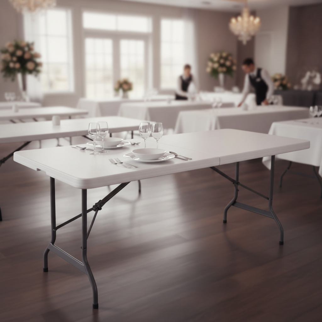 High Density Polyethylene Folding Table 6ft for Events & Catering