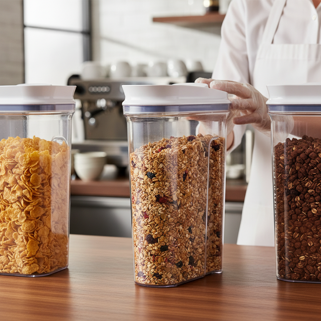 BPA-Free Plastic Cereal Dispenser 4.2L for Home & Office